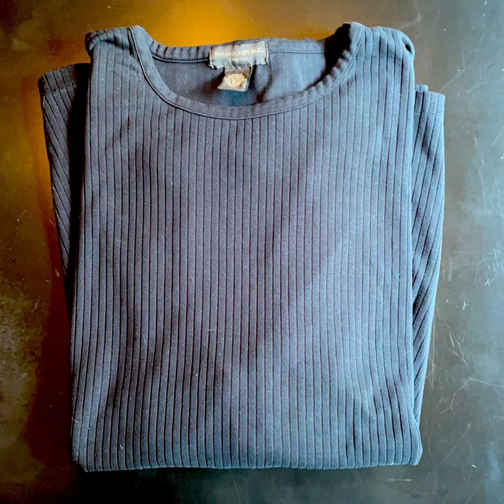 Banana Republic Black Stretch Long Sleeve